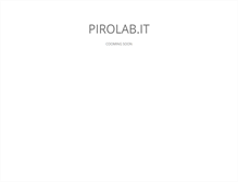 Tablet Screenshot of pirolab.it